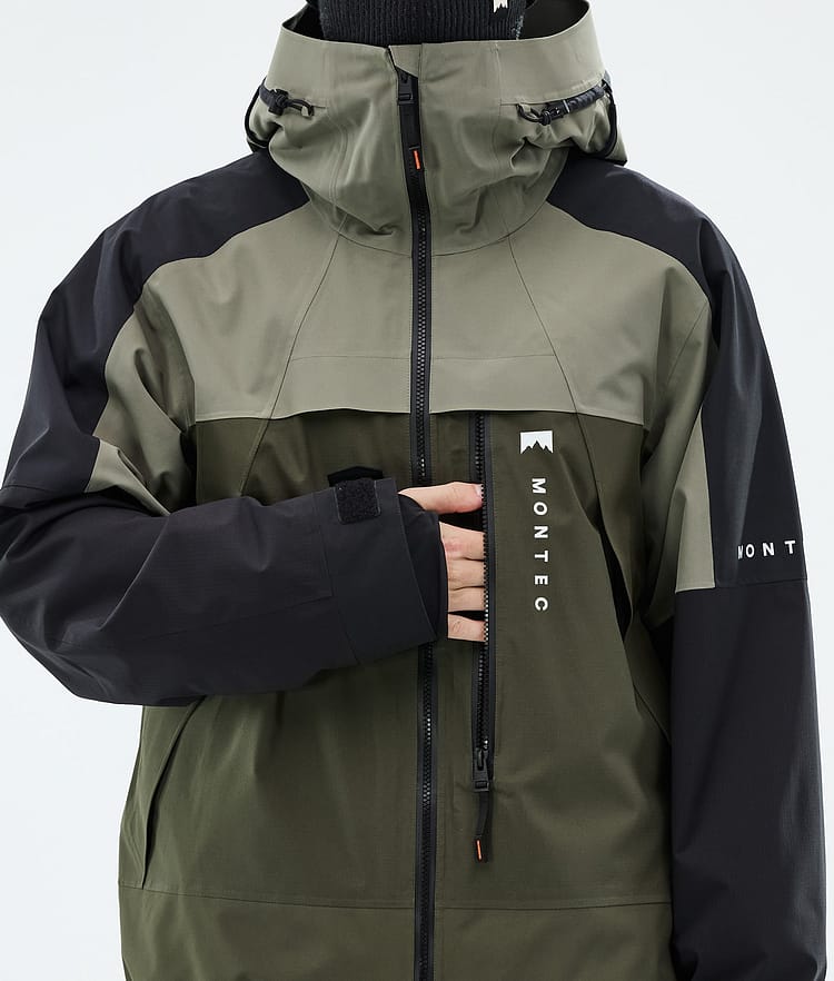 Montec Oracle Snowboard Jacket Men Greenish/Black/Olive Green, Image 8 of 9