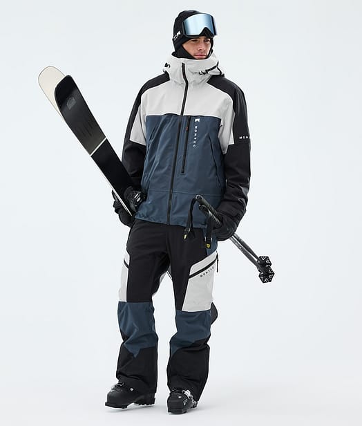 Montec Oracle Ski Outfit Light Grey/Black/Metal Blue