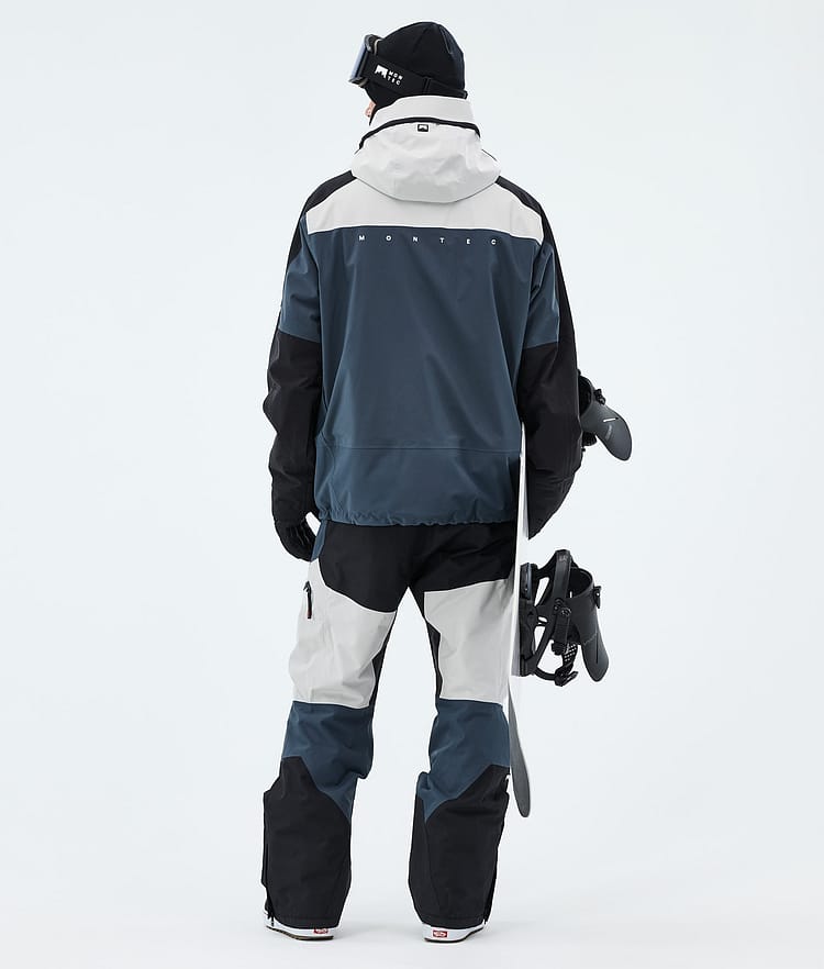 Montec Oracle Snowboard Jacket Men Light Grey/Black/Metal Blue, Image 3 of 9