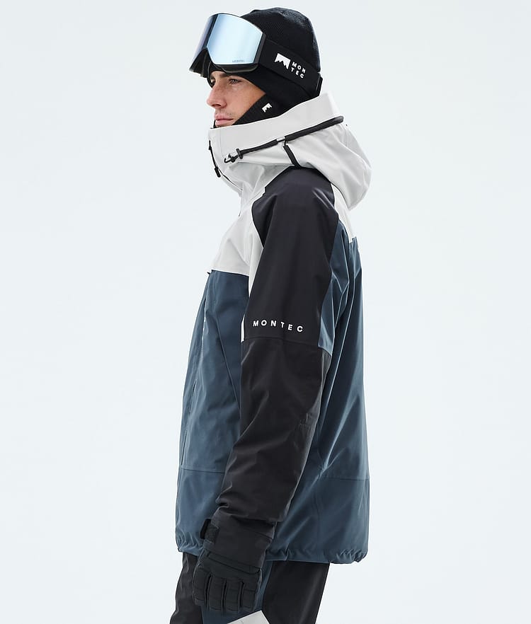Montec Oracle Ski Jacket Men Light Grey/Black/Metal Blue, Image 5 of 9