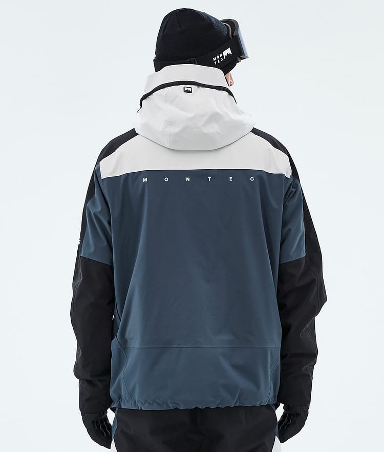 Montec Oracle Ski Jacket Men Light Grey/Black/Metal Blue, Image 6 of 9