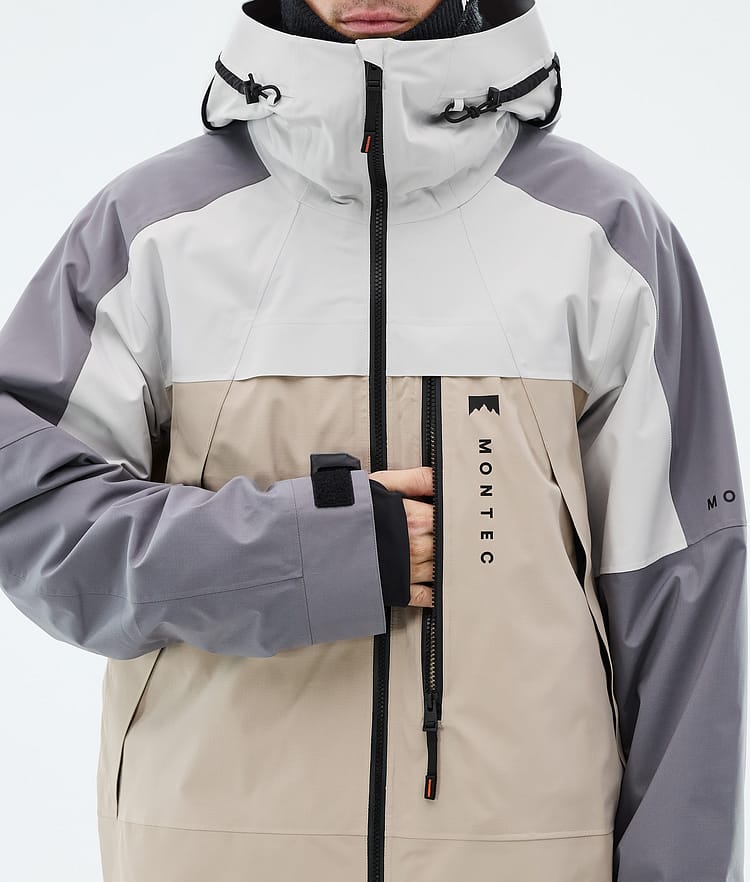 Montec Oracle Giacca Snowboard Uomo Light Grey/Light Pearl/Sand, Image 8 of 9