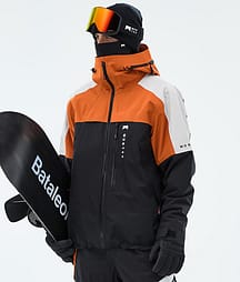 Montec Oracle Kurtka Snowboardowa Mężczyźni Burned Orange/Light Grey/Black