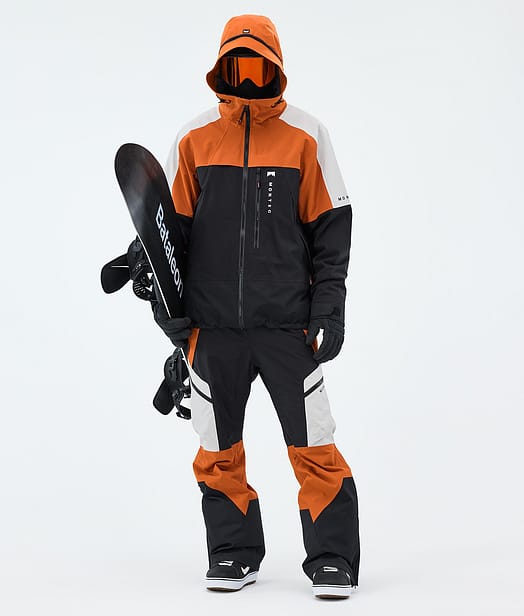 Montec Oracle Snowboard Outfit Burned Orange/Light Grey/Black