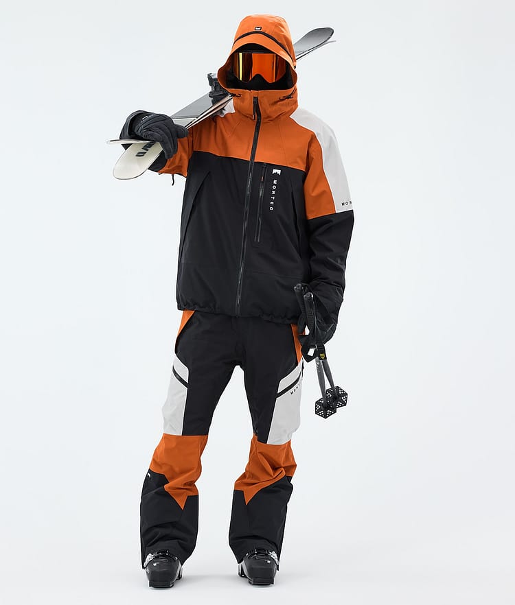 Montec Oracle Giacca Sci Uomo Burned Orange/Light Grey/Black, Image 2 of 9