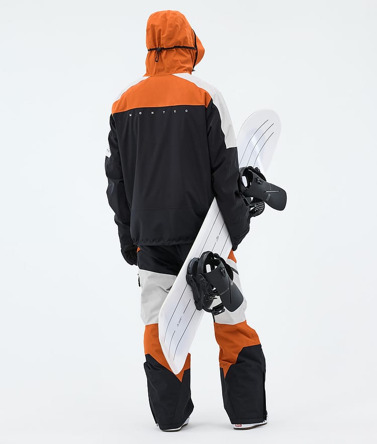 Montec Oracle Giacca Snowboard Uomo Burned Orange/Light Grey/Black, Image 3 of 9