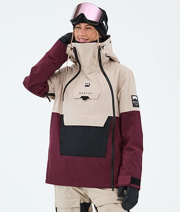 Montec Doom W Snowboard Jacket Sand/Black/Burgundy