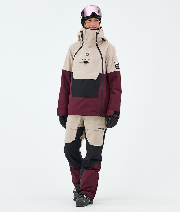 Montec Doom W Ski Jacket Women Sand/Black/Burgundy, Image 2 of 10