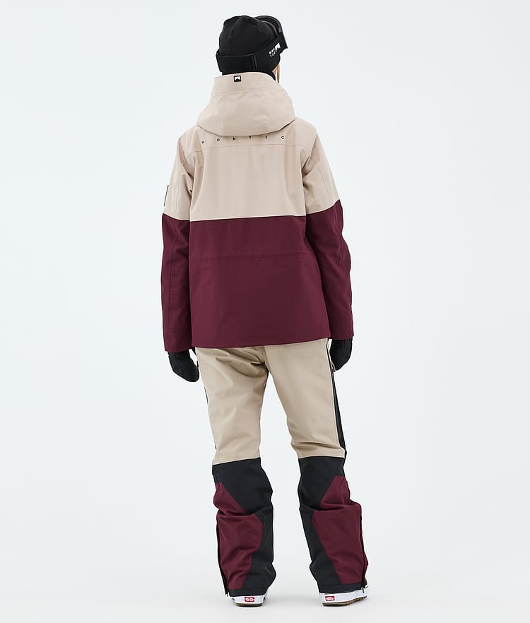 Montec Doom W Veste Snowboard Femme Sand/Black/Burgundy, Image 3 of 10