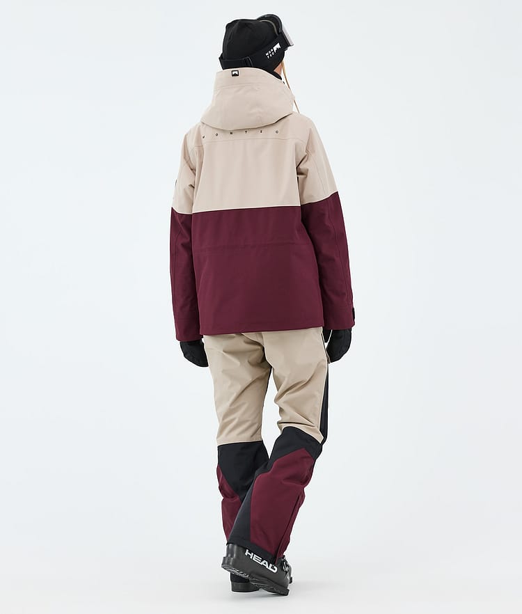 Montec Doom W Ski Jacket Women Sand/Black/Burgundy, Image 3 of 10