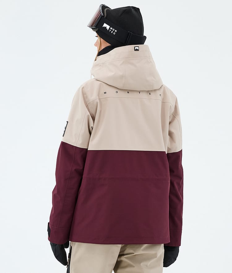 Montec Doom W Ski Jacket Women Sand/Black/Burgundy, Image 6 of 10