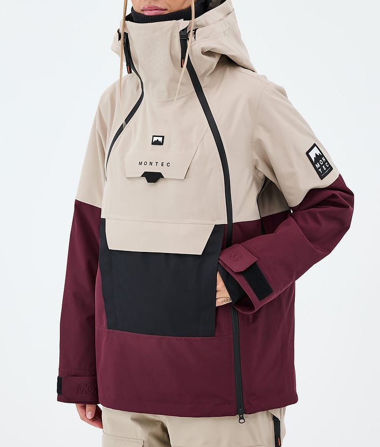 Montec Doom W Ski Jacket Women Sand/Black/Burgundy, Image 7 of 10