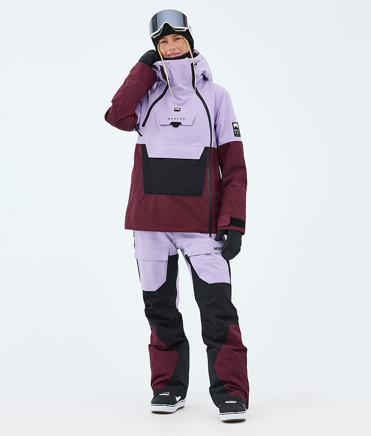 Montec Doom W Snowboard Jacket Women Faded Violet/Black/Burgundy, Image 2 of 10