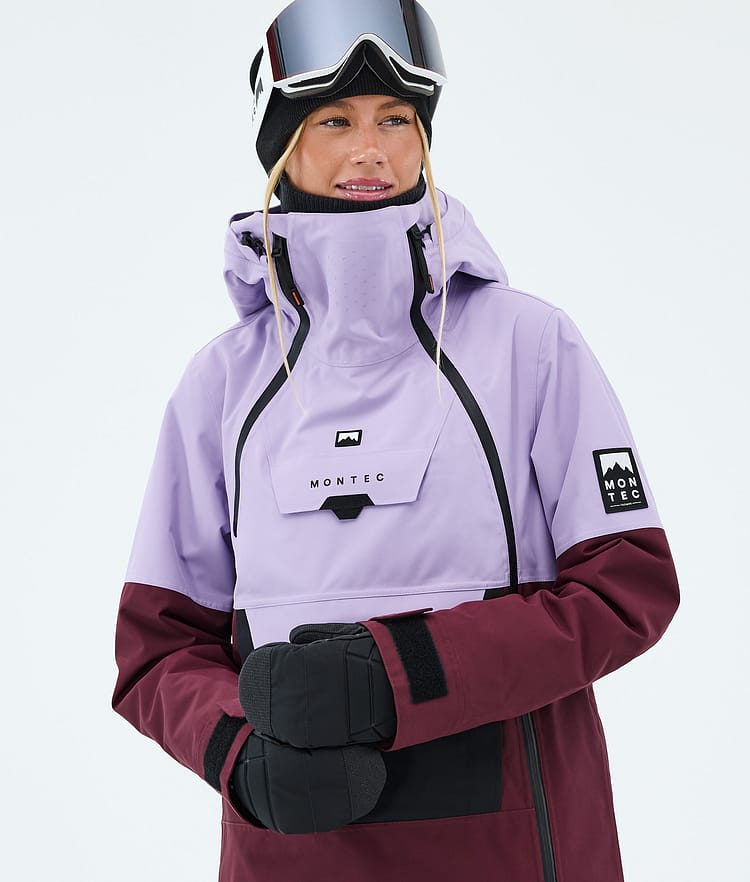 Montec Doom W Snowboard Jacket Women Faded Violet/Black/Burgundy, Image 4 of 10