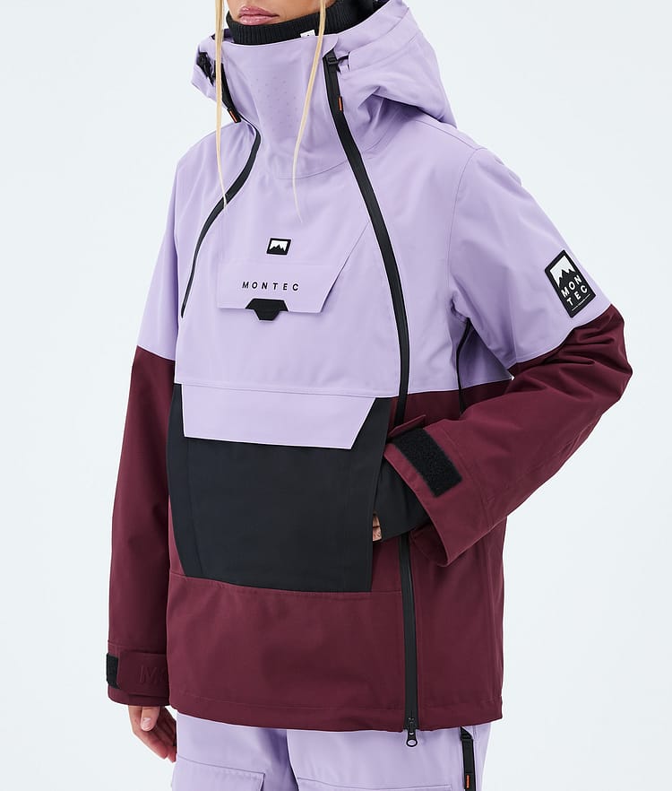 Montec Doom W Snowboard Jacket Women Faded Violet/Black/Burgundy, Image 7 of 10