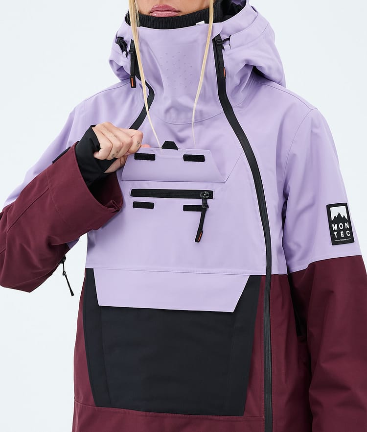 Montec Doom W Ski Jacket Women Faded Violet/Black/Burgundy, Image 9 of 10