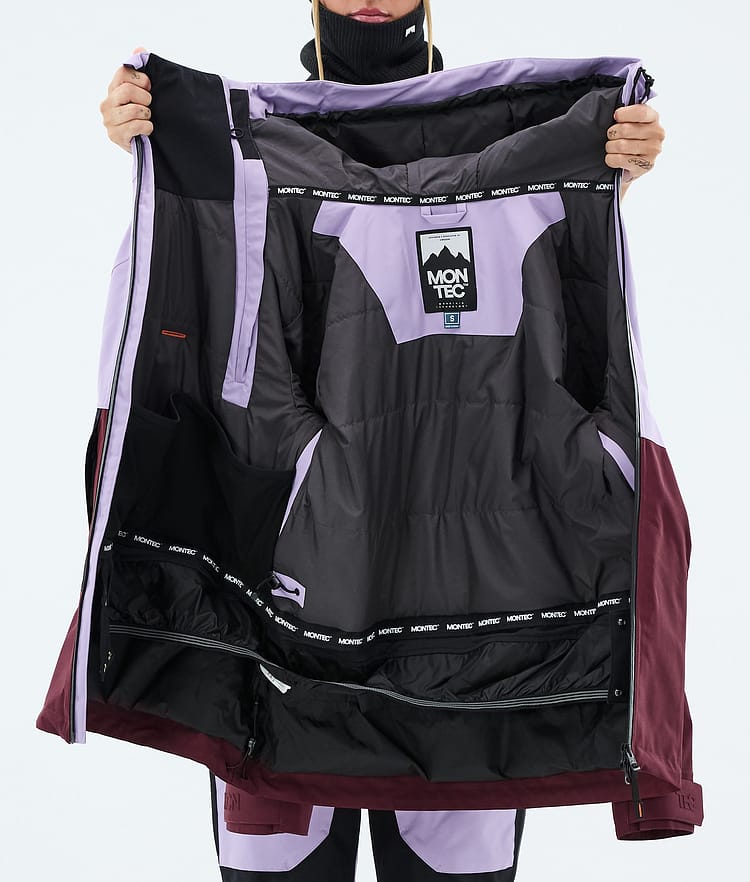 Montec Doom W Snowboard Jacket Women Faded Violet/Black/Burgundy, Image 10 of 10