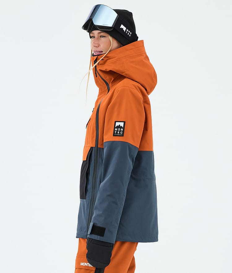 Montec Doom W Veste de Ski Femme Burned Orange/Black/Metal Blue, Image 5 of 10