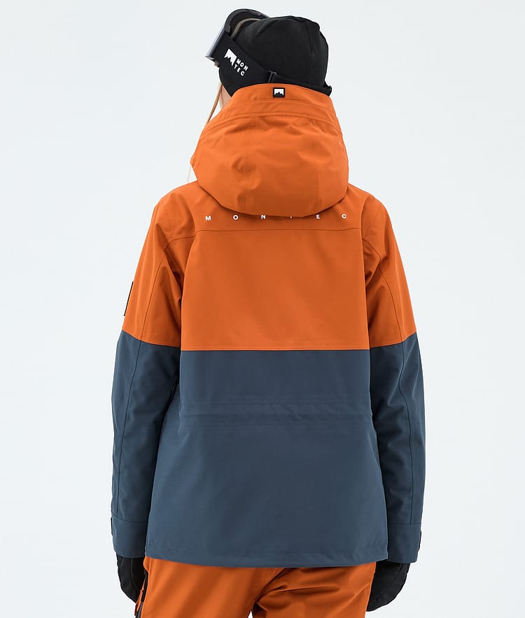 Montec Doom W Veste de Ski Femme Burned Orange/Black/Metal Blue, Image 6 of 10