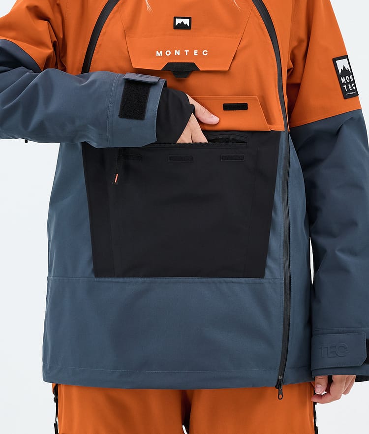 Montec Doom W Veste de Ski Femme Burned Orange/Black/Metal Blue, Image 8 of 10
