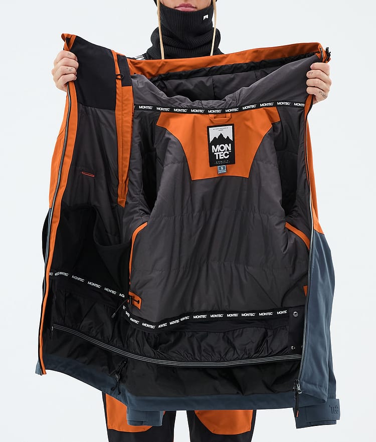 Montec Doom W Veste de Ski Femme Burned Orange/Black/Metal Blue, Image 10 of 10