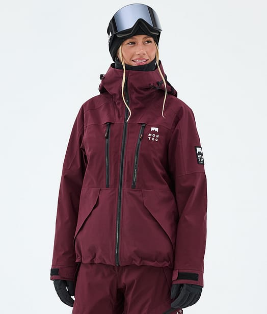 Montec Sentinel W Veste Snowboard Femme Burgundy