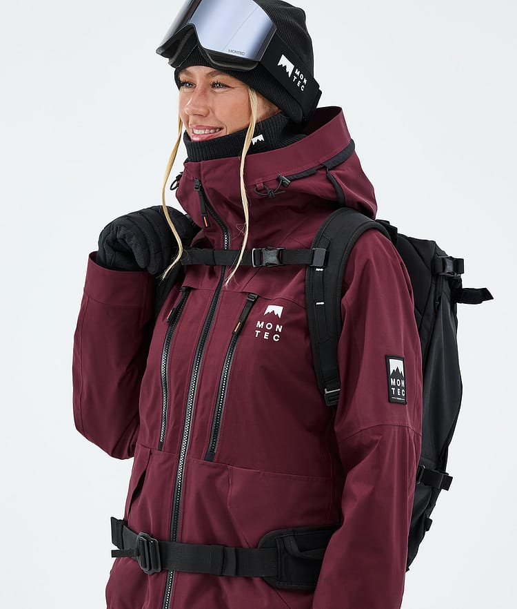 Montec Sentinel W Snowboardjacke Damen Burgundy, Image 4 of 9