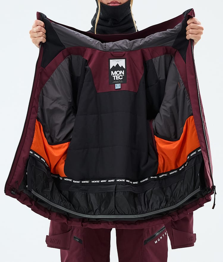 Montec Sentinel W Snowboardjacke Damen Burgundy, Image 9 of 9