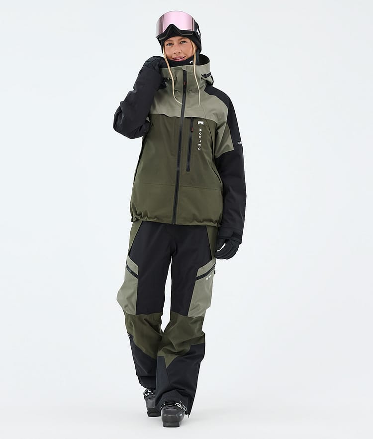 Montec Oracle W Giacca Sci Donna Greenish/Black/Olive Green, Image 2 of 9