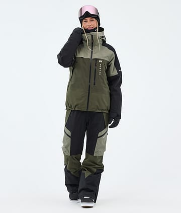 Montec Oracle W Snowboard Outfit Greenish/Black/Olive Green