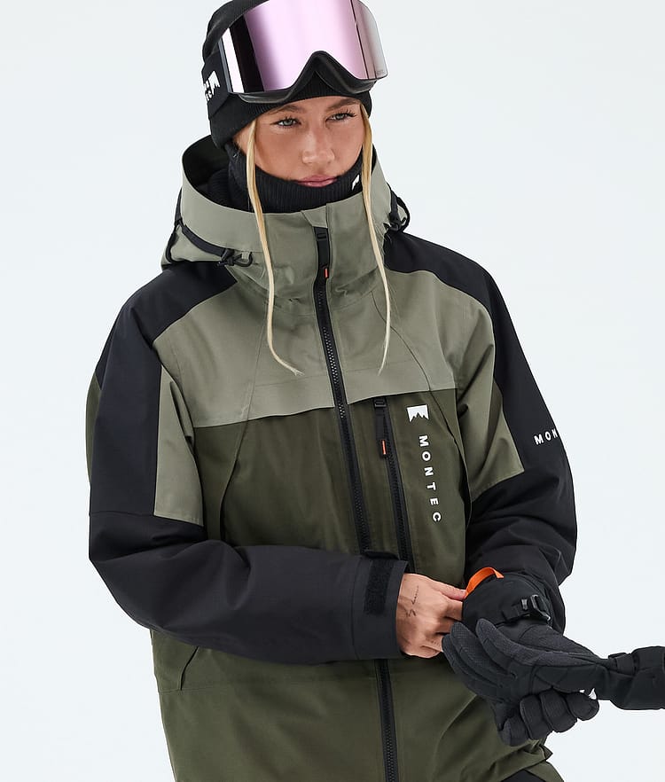 Montec Oracle W Giacca Sci Donna Greenish/Black/Olive Green, Image 4 of 9