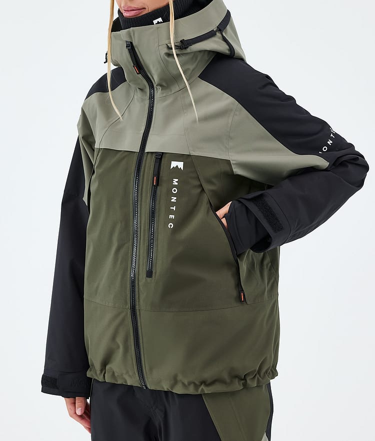 Montec Oracle W Giacca Snowboard Donna Greenish/Black/Olive Green, Image 7 of 9