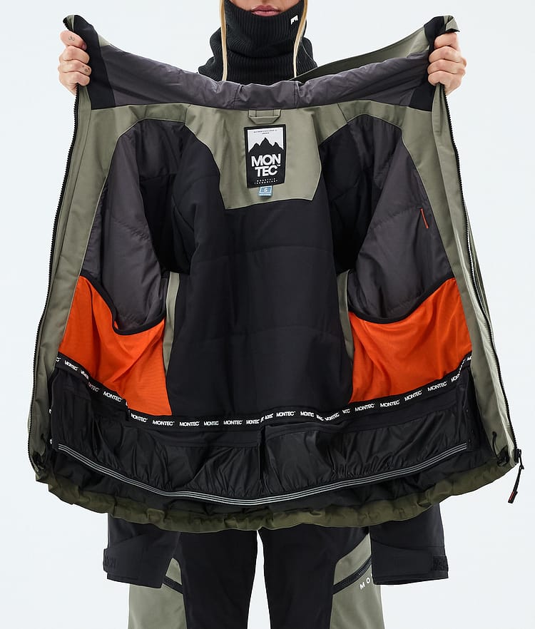 Montec Oracle W Giacca Sci Donna Greenish/Black/Olive Green, Image 9 of 9