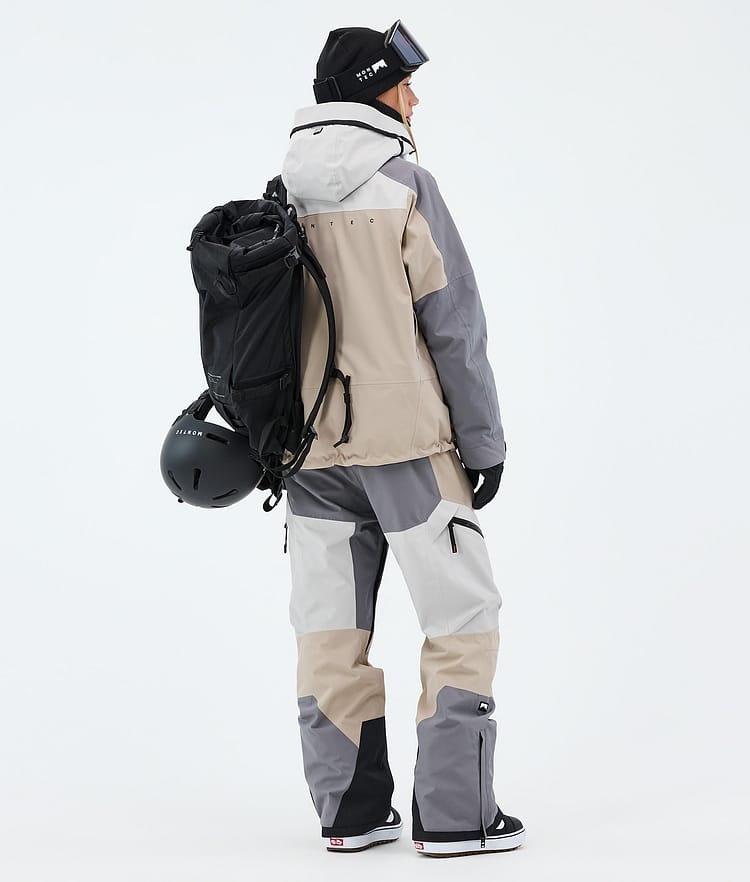 Montec Oracle W Chaqueta Snowboard Mujer Light Grey/Light Pearl/Sand, Image 3 of 9