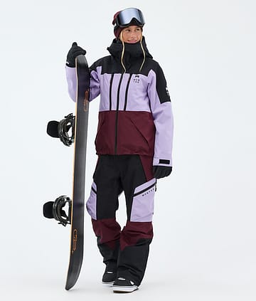 Montec Sentinel W Snowboard Outfit Black/Faded Violet/Burgundy