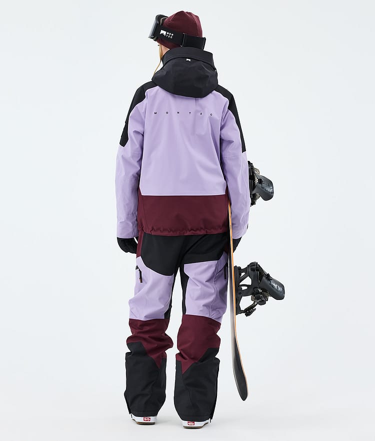 Montec Sentinel W Chaqueta Snowboard Mujer Black/Faded Violet/Burgundy, Image 3 of 9