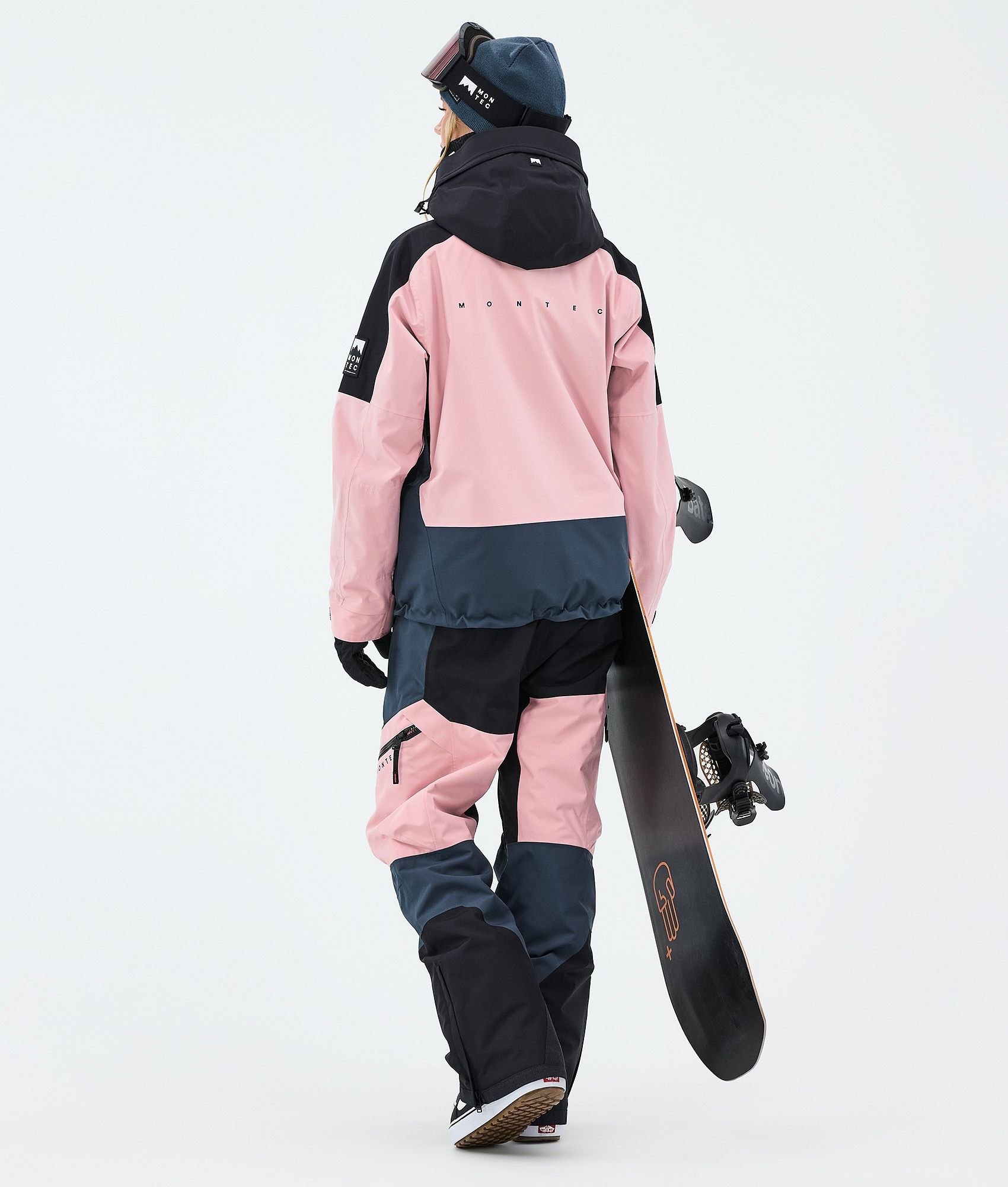 Montec Sentinel W Snowboard Jacket Women Black/Soft Pink/Metal