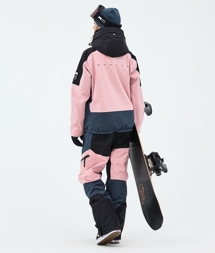 Montec Sentinel W Snowboard Jacket Women Black/Soft Pink/Metal Blue, Image 3 of 9