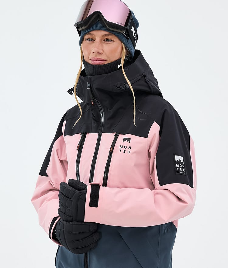 Montec Sentinel W Giacca Sci Donna Black/Soft Pink/Metal Blue, Image 4 of 9
