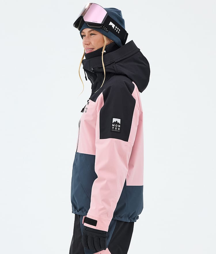Montec Sentinel W Giacca Sci Donna Black/Soft Pink/Metal Blue, Image 5 of 9