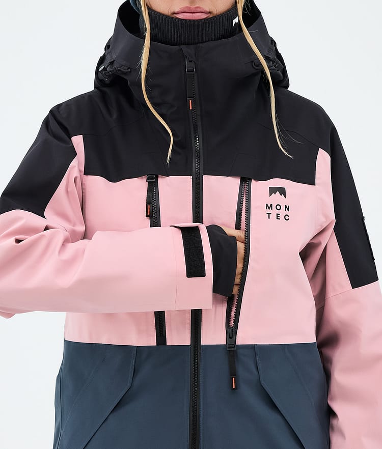 Montec Sentinel W Giacca Sci Donna Black/Soft Pink/Metal Blue, Image 8 of 9