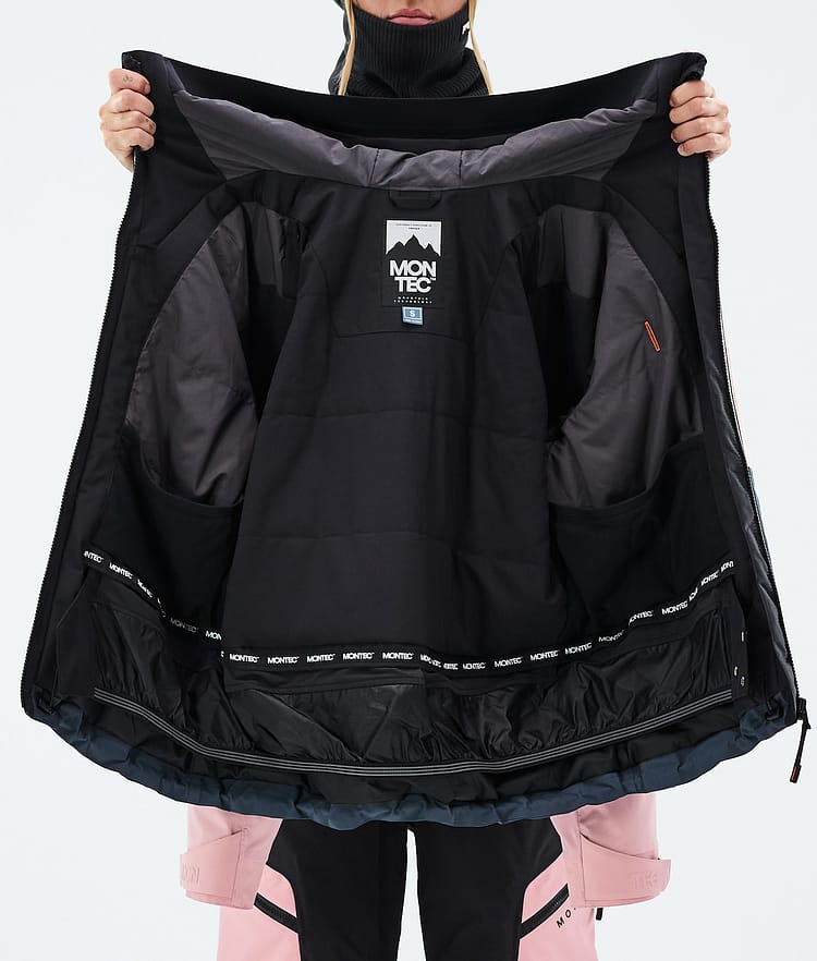 Montec Sentinel W Giacca Sci Donna Black/Soft Pink/Metal Blue, Image 9 of 9