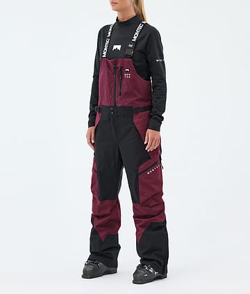 Montec Dozer W Pantaloni Sci Burgundy/Black