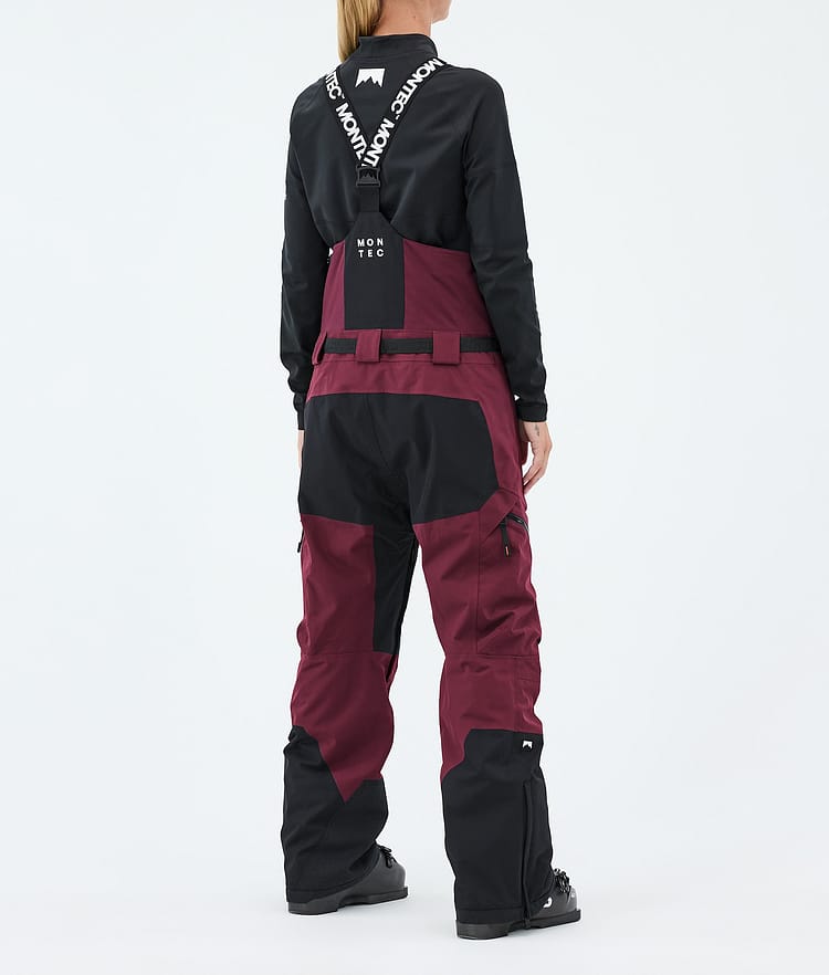 Montec Dozer W Pantaloni Sci Donna Burgundy/Black, Image 4 of 7
