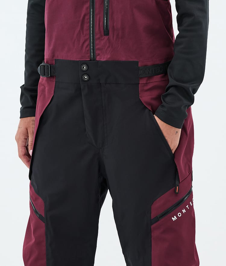 Montec Dozer W Pantaloni Sci Donna Burgundy/Black, Image 5 of 7