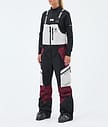 Montec Dozer W Pantaloni Sci Donna Light Grey/Black/Burgundy
