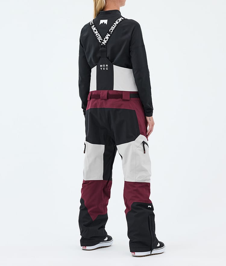 Montec Dozer W Snowboardhose Damen Light Grey/Black/Burgundy, Image 4 of 7