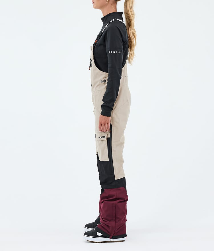 Montec Fawk W Snowboard Pants Women Sand/Black/Burgundy, Image 3 of 7