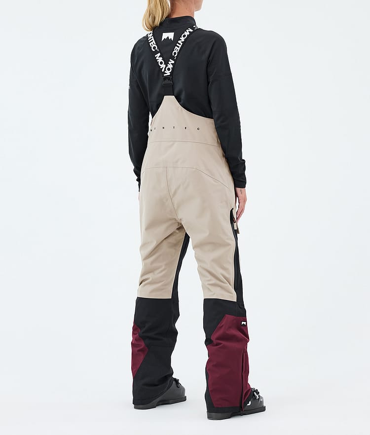 Montec Fawk W Pantaloni Sci Donna Sand/Black/Burgundy, Image 4 of 7