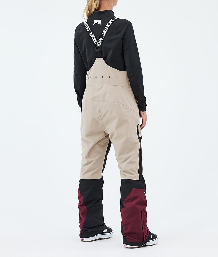 Montec Fawk W Snowboard Pants Women Sand/Black/Burgundy, Image 4 of 7